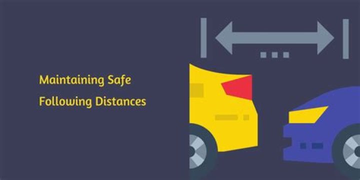 How many feet is a safe following distance?